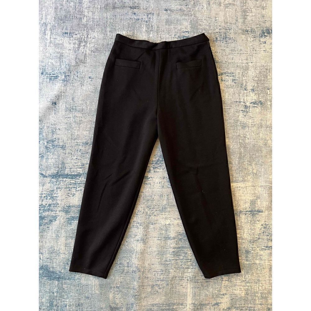 Vintage Sonia Rykiel Paris Black Wool High Rise Pants Approx Medium